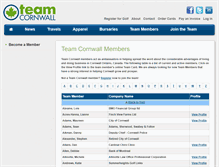 Tablet Screenshot of members.teamcornwall.com